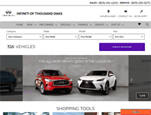 Tablet Screenshot of infinitiofthousandoaks.com